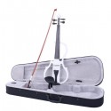 4/4 Electric Silent Violin   Case   Bow   Rosin   Headphone   Connecting Line V-0