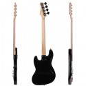 Gjazz Electric Bass Right Handed 4 Strings SS Pickup Bags Straps Picks Cables Wrench Tools Sunset Color