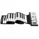 61 Keys Dual-power support Roll Up Piano Built-in Speaker for Kids Adults