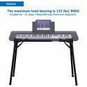 Glarry Foldable Retractable Portable Electronic Keyboard Stand